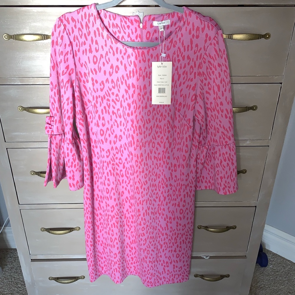 Tyler Boe Cheetah-lotus Dress SZ- S   NWT